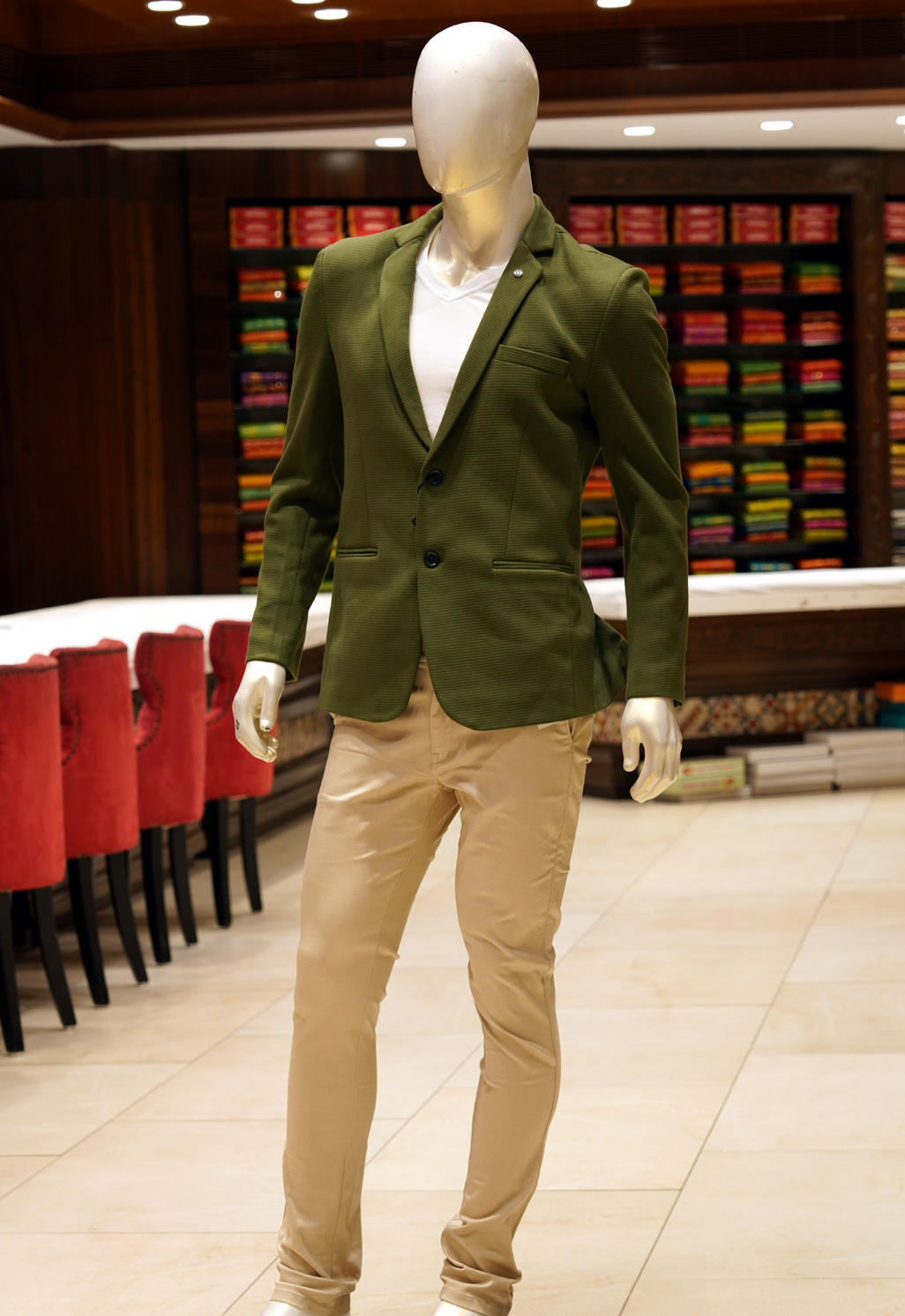 Green casual outlet blazer